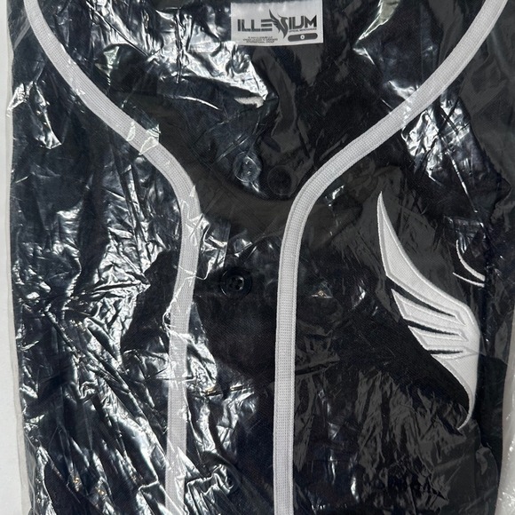 Official Illenium LTD Licensed Baseball Jersey Black White #3 NWT Men Size M - Picture 6 of 6